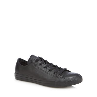 Converse Black 'All Star' leather trainers